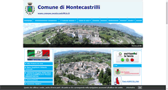 Desktop Screenshot of comune.montecastrilli.tr.it